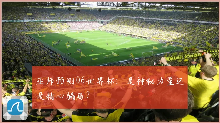 巫师预测06世界杯:是神秘力量还是精心骗局?